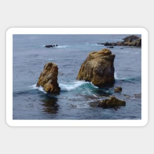 Rocky Blue Sea - Big Sur Sticker